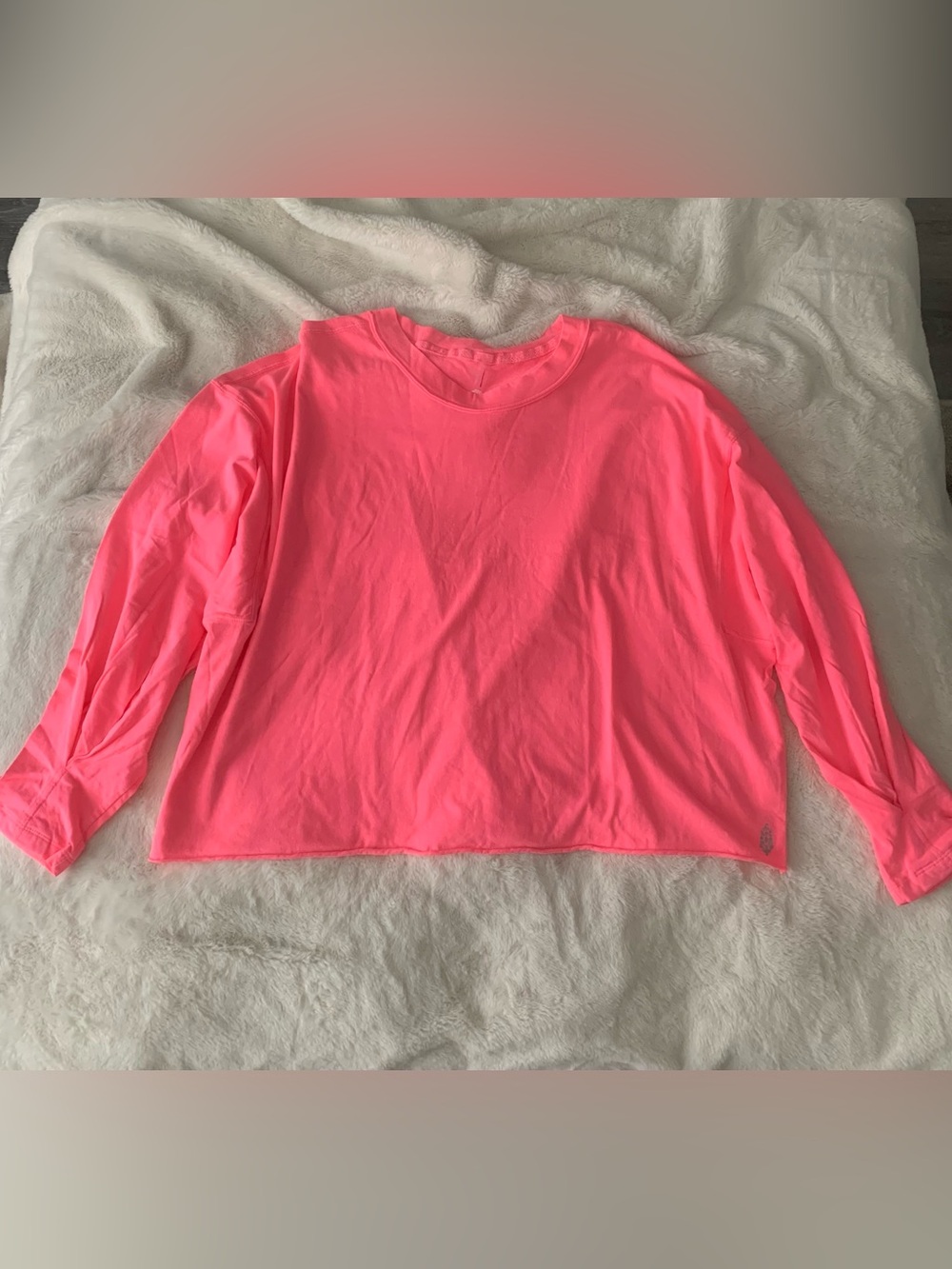FP Movement by Free People Neon Pink Long Sleeve Tee